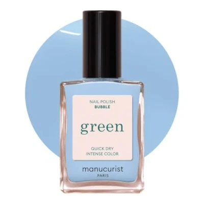 Imagen de MANUCURIST Green Esmalte de Uñas Azul Pastel Bubble Pintauñas Claro Clásico 9 Free vegano y orgánico (83%) Manicura profesional 15 ml (BUBBLE)