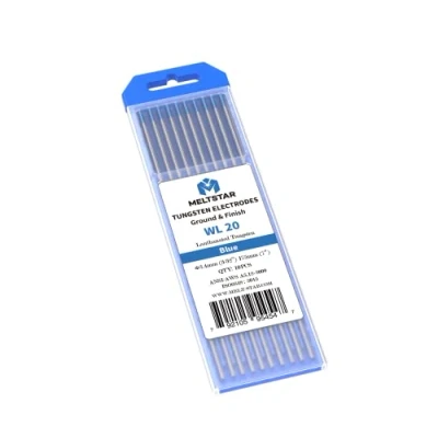 Imagen de MELTSTAR Electrodos de Tungsteno para Soldadura TIG WL20 con 2% Lantano(Azul), Ø2,4x175mm, Paquete 10
