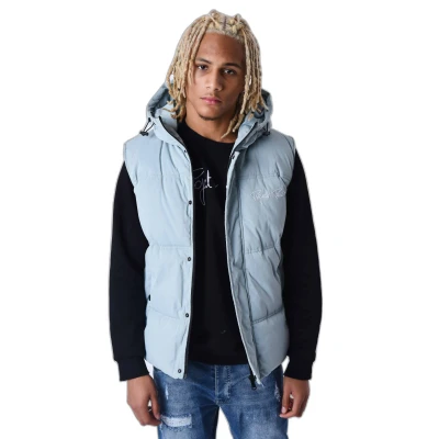 Imagen de Project X Paris MATELASSÉ SANS Manches Capuche Chaleco, Hombre, Talla: XL, Bleu vert