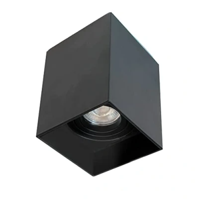 Imagen de wonderlamp Foco techo de Superficie Negro, orientable 30º, Bombilla GU10, IP20, Classic