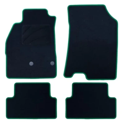 Imagen de OCC DESIGN ALFOMBRA A MEDIDA MEGANE III (2009 2016) 5PZ RIBETE VERDE