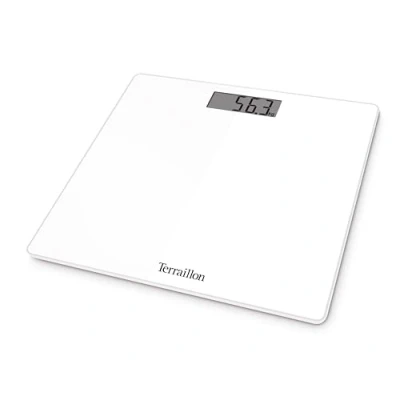 Imagen de TERRAILLON TSQUARE Blanco Báscula personal electrónica compacta y ultra plana Pantalla LCD Capacidad 180 Kg
