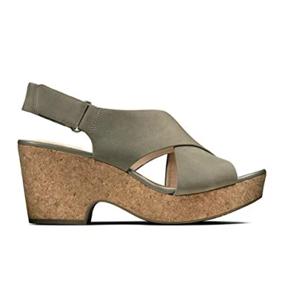Imagen de Clarks Maritsa Lara, Sandalias de Talón Abierto Mujer, Beige (Sage Nubuck Sage Nubuck), 38 EU