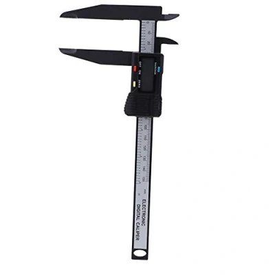 Imagen de BORDSTRACT Calibrador Digital Electrónico, con Herramienta de Medición Mordaza Larga 0,1 mm Pantalla lcd Grande(150mm)