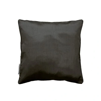 Imagen de Douceur d&#039;Intérieur Funda de cojín + Estampado Shantung Uni Shana poliéster, 40 x cm., Antracita, 40x1x404 cm