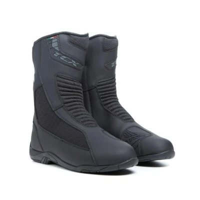 Imagen de TCX Explorer 4, Bota de Turismo para Hombre con Membrana Gore Tex Impermeable y Transpirable, Parte Superior Microfibra, Cierre Lateral Cremallera elástica Velcro, Negro, 41 EU