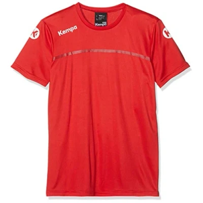 Imagen de Kempa Emotion 2.0 Poly Shirt Camiseta de Juego, Hombre, Rojo/Rojo Chili, S