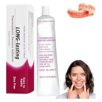 Imagen de Denture Adhesive Thermoplastic Comfortable Non glue,dentach Thermoplastic,thermoplastic Cushion,For Upper &amp; Lower Denture.