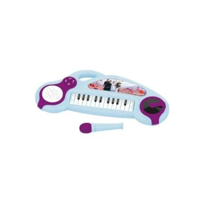 Imagen de Lexibook, Frozen, Piano electrónico para niños con Efectos Luminosos, micrófono, batería, Altavoz Integrado, melodías de demostración, Lector DJ, Malva/Azul, K704FZ