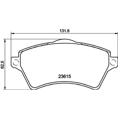 Imagen de HELLA 8DB 355 009 761 Juego de pastillas freno no preparado para indicador desgaste LAND ROVER: Freelander I SUV Cabrio,