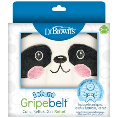 Imagen de Dr. Brown&#039;s Gripebelt infantil para alivio de cólicos, envoltura térmica el abdomen, cinturón envolver al bebé gases, natural malestar estomacal en bebés y niños