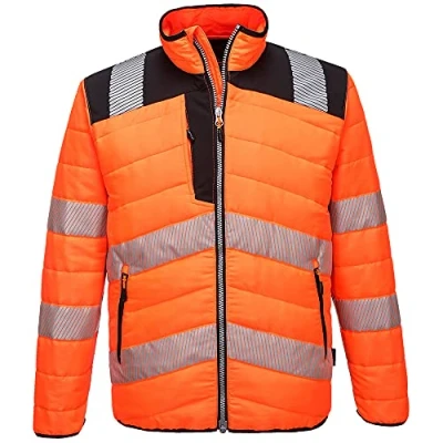 Imagen de Portwest Chaqueta Acolchada De Alta Visibilidad Pw3, Tamaño: XXL, Color: Naranja/Negro, PW371OBRXXL