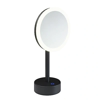 Imagen de COSMIC Espejo de Aumento LED Baño Acabado Cromo Ideal para Baños, Lavabos y Aseos Medidas 24,8 x 39,2 12,5 cm
