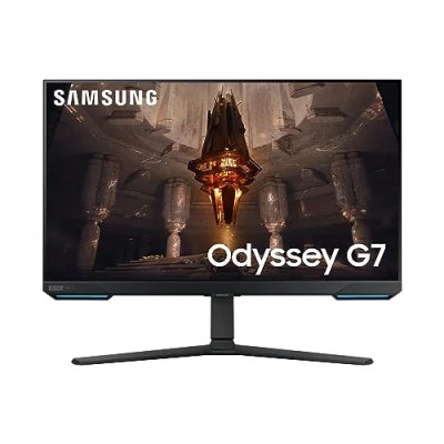 Imagen de Monitor gaming Samsung Odyssey G7 LS28BG700EPXEN, 28&quot;,4K UHD, 1 ms, 144 Hz, USB, Bluetooth, Negro