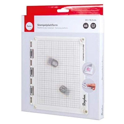 Imagen de Rayher Base para estampar sellos transparentes, tamaño A5, estampadora manualidades, 29210000
