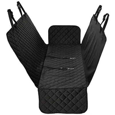 Imagen de Amazon Basics Funda de asiento acolchada e impermeable en forma hamaca para el trasero del coche, Estándar, 147,3 x 137,2 cm, Negro