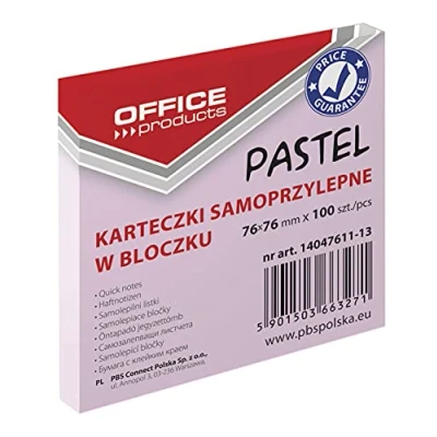 Imagen de Office Products 14047611 13 Notas adhesivas (76 x 76 mm, 1 100 hojas, color pastel/rosafarbig