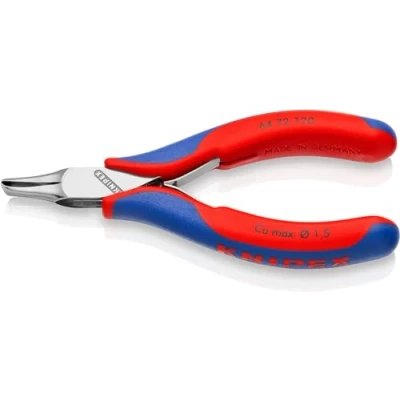 Imagen de Knipex Alicate de corte frontal negro atramentado, recubiertos plástico 180 mm 68 01 EAN