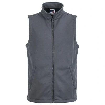 Imagen de Russell Chaleco elegante softshell medilo Gilet para hombre (2XL/Gris militar)