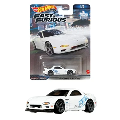 Imagen de Hot Wheels Fast and Furious Die Cast Car Model RX 7 FD Scale 1:64 6cm HKD22
