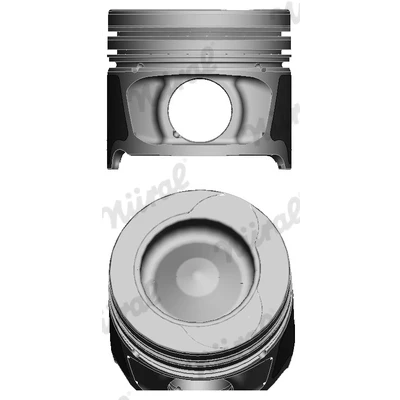 Imagen de NÜRAL 87 123407 40 Pistóns 76,5 con canal de refrigeración, soporte segmento pistón, Biela trapecial RENAULT: CLIO 3, Kangoo II / Grand