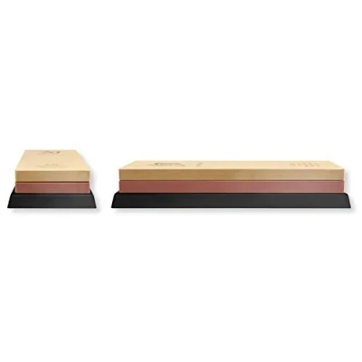 Imagen de KAI Piedra de afilar combinada Shun, grano: 1000/4000 Afilador cuchillos japonés para afilado fino y pulido Dimensiones: 21 x 7 3 cm