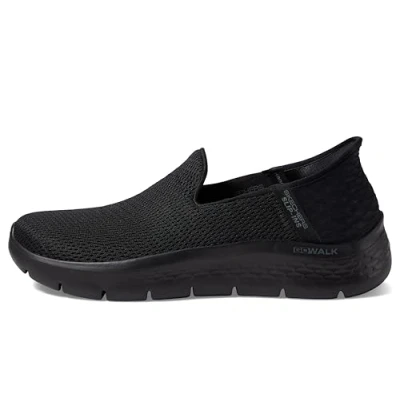 Imagen de Skechers Women&#039;s Hands Free Slip ins Go Walk Flex Relish, Zapatillas Mujer, Negro y Blanco, 42.5 EU Ancho