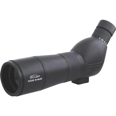 Imagen de Dörr Danubia 538240 Zoom Telescopio Zorro 16 40 x 60 (Caja con Recubrimiento de Goma, Oblicuo 45 Grados visión) Negro