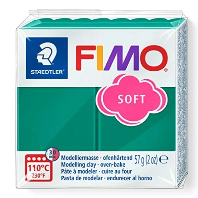 Imagen de Fimo 8020 Pasta de modelar, color esmeralda, 57 gr