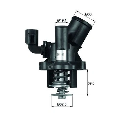 Imagen de MAHLE ORIGINAL TM 17 98 S Termostato, refrigerante con junta