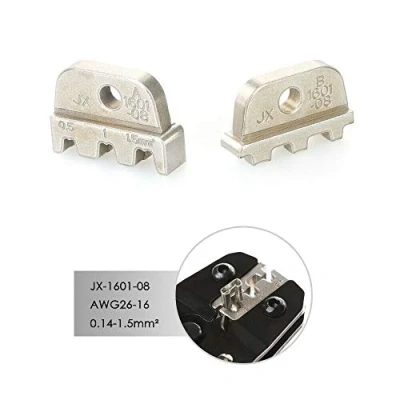 Imagen de Mandíbulas 26 16AWG 0.14 1.5mm² mandíbula de crimpadora aislada, terminal desnuda para alicates crimpado