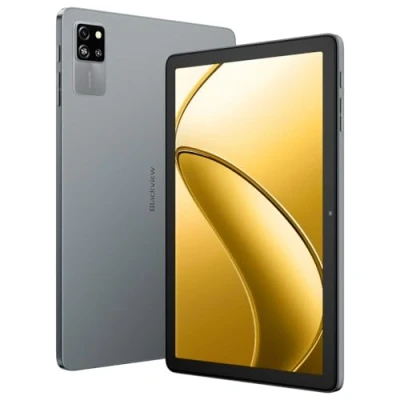 Imagen de Blackview Tab 60 WiFi Android 14 Tablet, 12GB+128GB(1TB Tarjeta SD Externa), 10.1&#039;&#039; HD+, 5100mAh Batería, Cámara 5MP+13MP, 8.5mm Ultra Delgado, 6, Dual Box Altavoces, Desbloqueo Facial, Gris