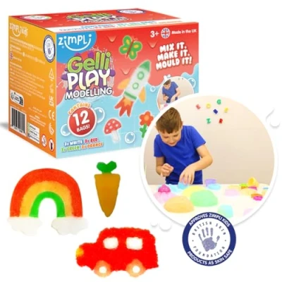 Imagen de 12 Use el Kit de Modelado Gelli Zimpli Kids. Simplemente agregue Agua para Crear diseños Coloridos y mágicos, Divertidos, educativos, desordenados sensoriales
