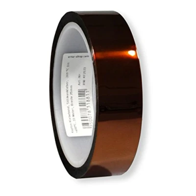 Imagen de Kapton Polyiamid cinta adhesiva resiste de 269 C hasta 400 25 mm x 33 m