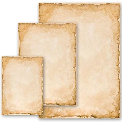 Imagen de Papel de carta Viejo Historia VINTAGE 50 Hojas formato DIN A4 Paper Media