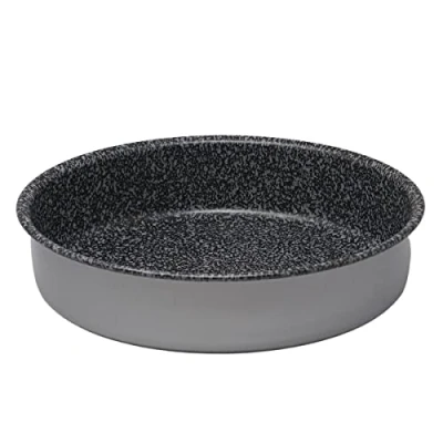 Imagen de NAMAI Bandeja para freidora de aire 20 cm Molde horno Apta lavavajillas Aluminio Efecto piedra (20 cm)
