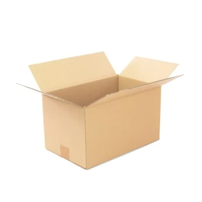 Imagen de Pack 25 Cajas Cartón Reforzado con medidas 35x22x20 cm y Canal Simple Fabricadas en España Reciclado Resistentes para Envíos, Almacenaje Mudanzas
