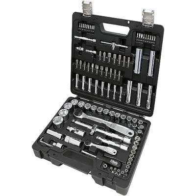 Imagen de BETA BW 903E/C98 Juego de llaves vaso (45 piezas, 35 puntas destornillador, 4 hexagonales dobladas y 14 accesorios, en caja plástico)