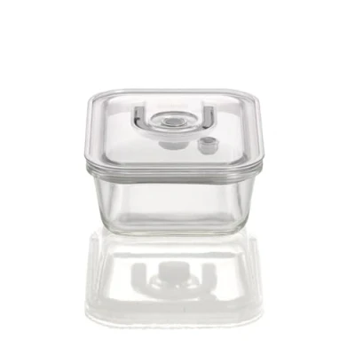 Imagen de Caso VacuBoxx EL Bote Cuadrado (1000 ml) Recipiente al vacío, Cristal, Transparente