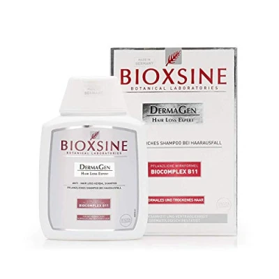 Imagen de Champú Bioxsine, para cabello normal y seco, contra la caída del en mujeres hombres, con detergente vegetal acelerar el crecimiento cabello, rápido 100 ml