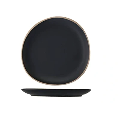 Imagen de Cosy &amp; Trendy Plato plano Galloway negro D, 26 cm, juego de 4