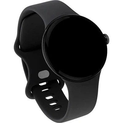 Imagen de Google Pixel Watch Reloj Inteligente Android con Seguimiento y análisis de Actividades Caja Acero Inoxidable Negro Mate Correa Deportiva Color volcánico LTE
