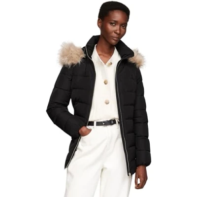 Imagen de Tommy Hilfiger Heritage TYRA Jacket Chaqueta de plumas, Mujer, Talla: Small, Black