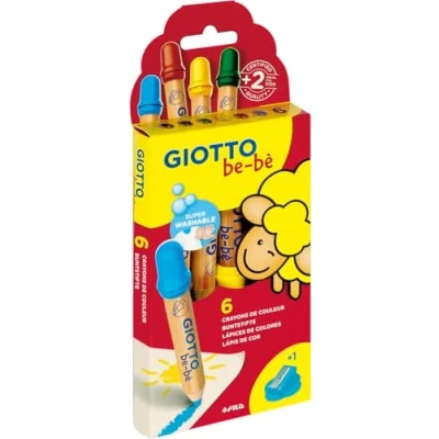 Imagen de Giotto Be Bè Súper Lápices Estuche 6 Uds. + Sacapuntas