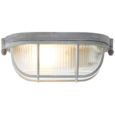Imagen de BRILLIANT lámpara Bobbi aplique y plafón 21cm hormigón gris 1x A60, E27, 40W, adecuado para lámparas normales (no incluidas) Escala a ++ E Apto LED