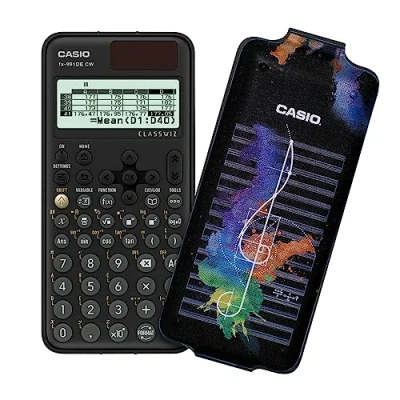 Imagen de Casio FX 991DE CW ClassWiz Calculadora científica técnica con Art Case Music, menú alemán (edición Limitada)