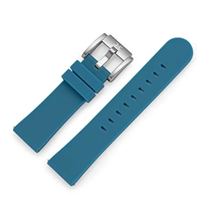 Imagen de TW Steel Marc Coblen Correa de silicona para reloj (22 mm, cierre acero), azul,