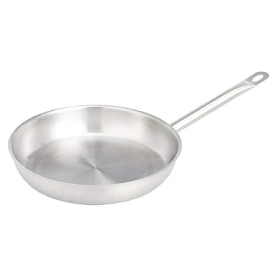 Imagen de Amazon Basics Sartén de acero inoxidable con revestimiento aluminio, 28 cm, Plateado(Anteriormente Marca AmazonCommercial)