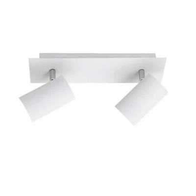 Imagen de Trio 802400201 Serie 8024 Focos con 2 luces, bombillas excluidas, GU10, 35 W, 230 V, A++, E, IP20, 15 x 30 9 cm, metal, blanco