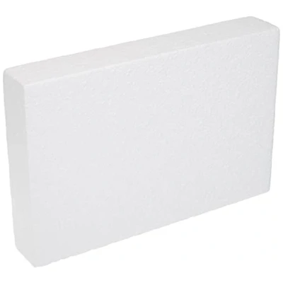Imagen de DECORA POLYSTYRENE Rectangle 20X30X5H CM Forma Rectangular de poliestireno, 20 x 30 5 cm, Hueso